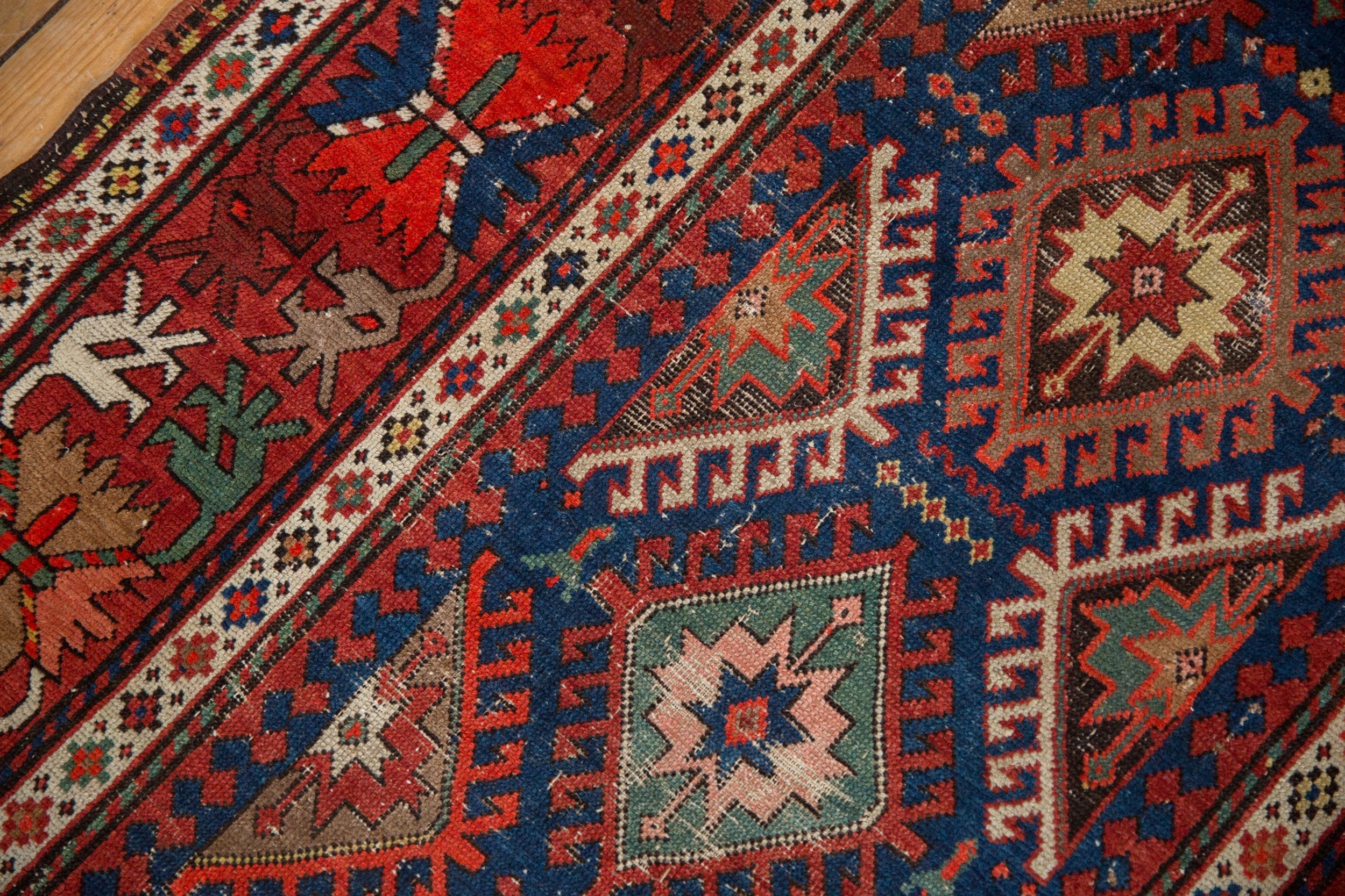 3.5x12.5 Antique Caucasian Rug Runner by Old New House® - product image 7 for Resin Society