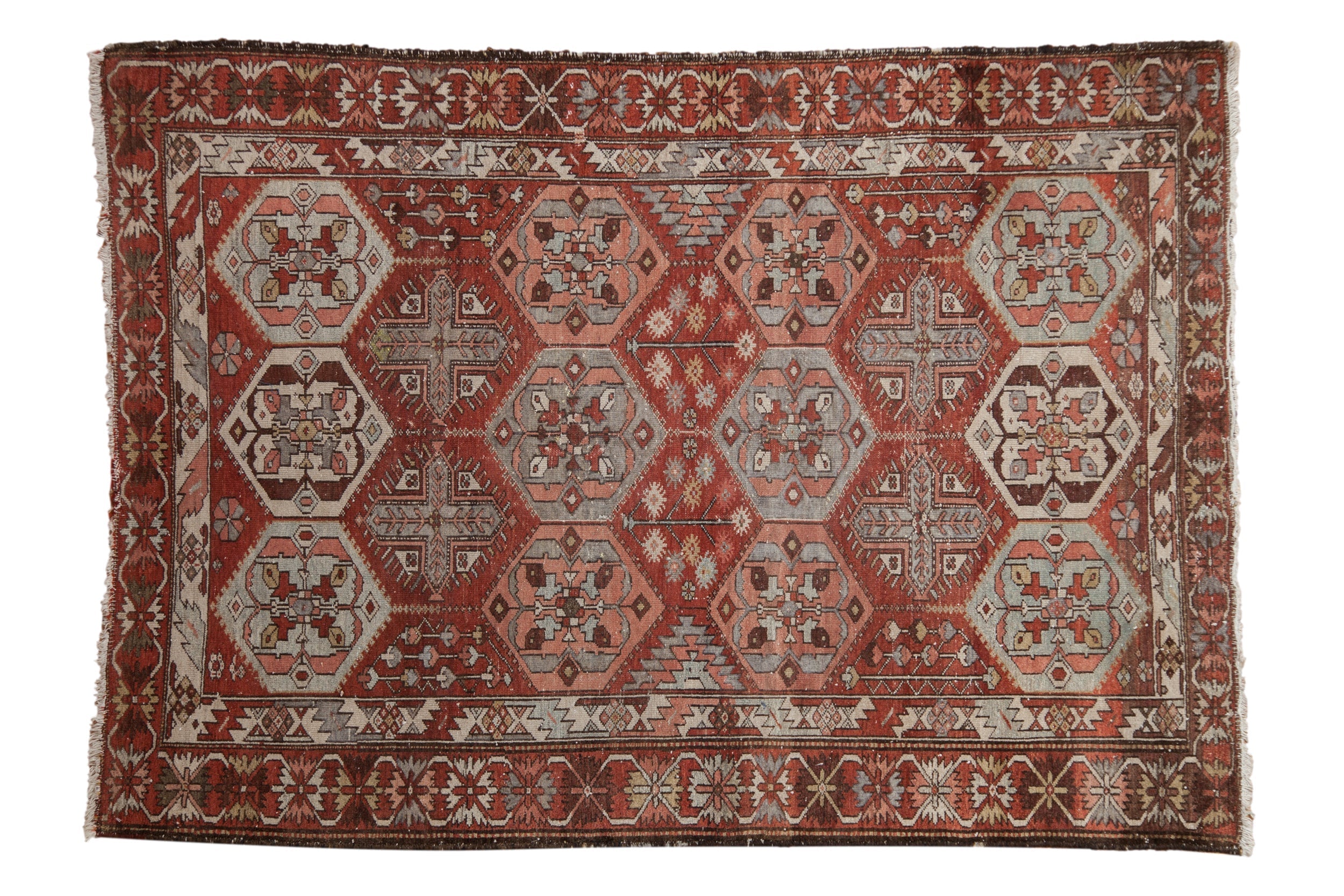 4.5x6.5 Vintage Distressed Baktiari Rug by Old New House® - main product image for Resin Society
