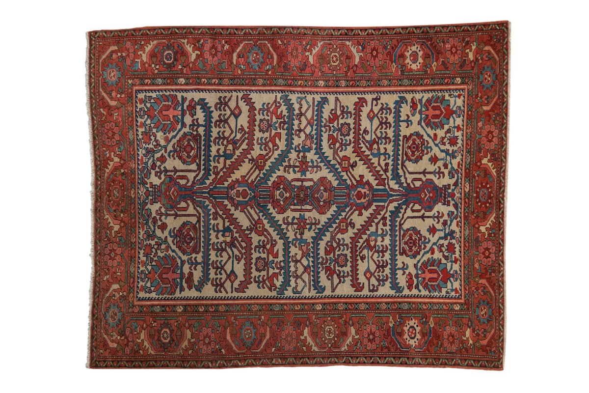 5x6 Antique Fine Malayer Square Rug by Old New House® - main product image for Resin Society