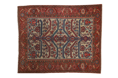 5x6 Antique Fine Malayer Square Rug by Old New House® - main product image for Resin Society