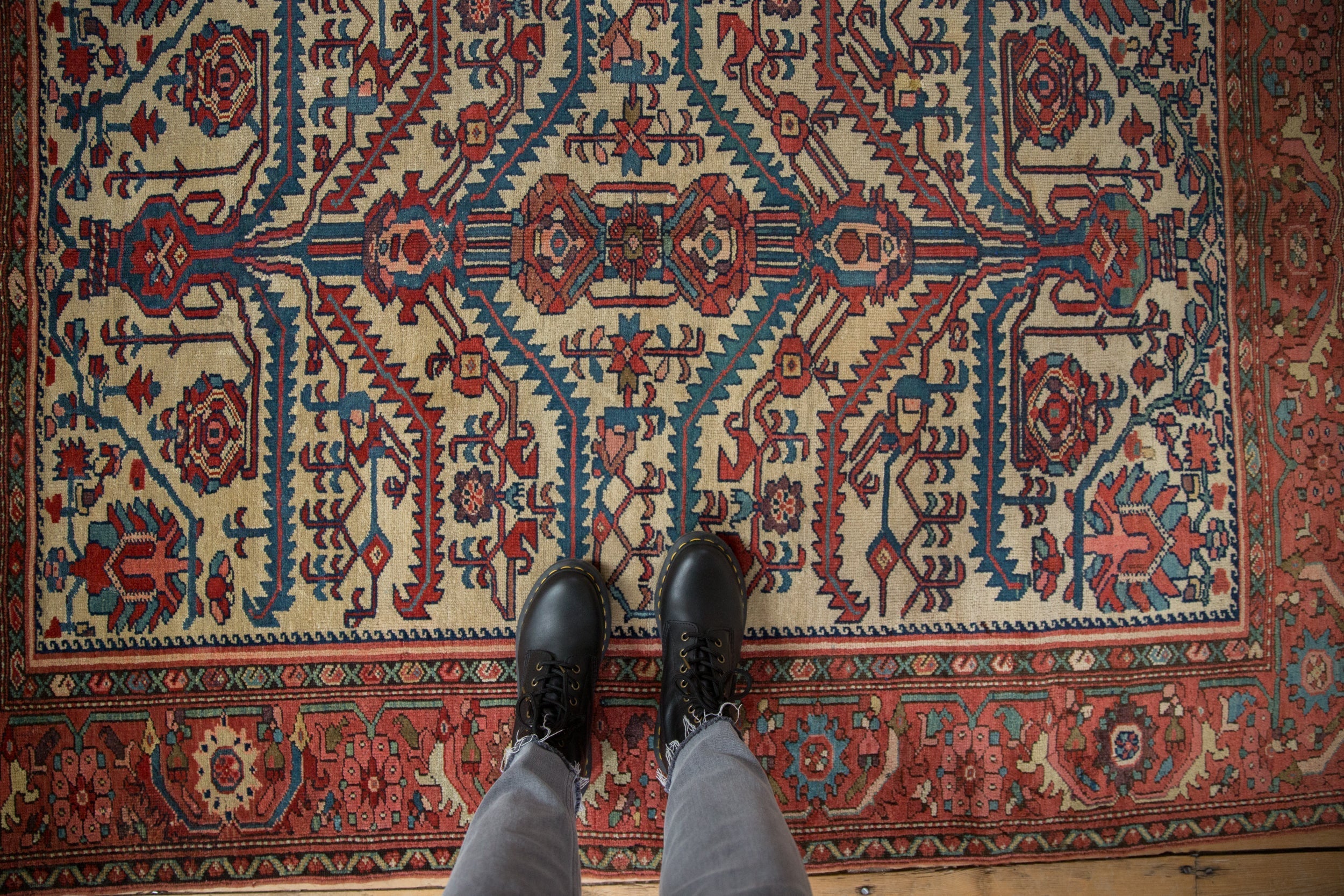 5x6 Antique Fine Malayer Square Rug by Old New House® - product image 2 for Resin Society