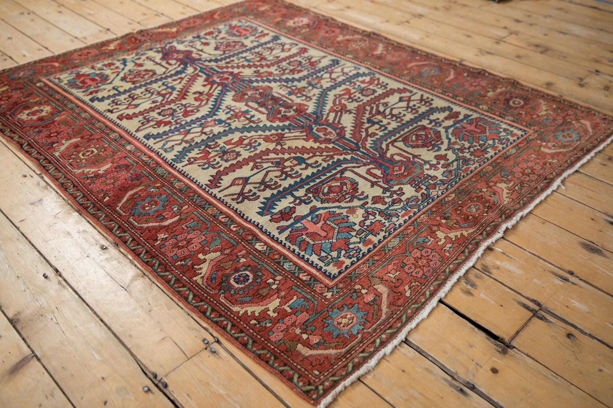 5x6 Antique Fine Malayer Square Rug by Old New House® - product image 5 for Resin Society