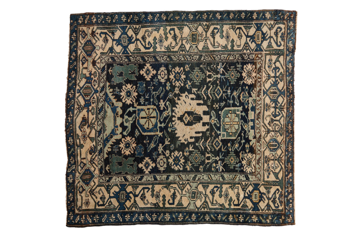 4.5x5 Vintage Bijar Square Rug by Old New House® - main product image for Resin Society