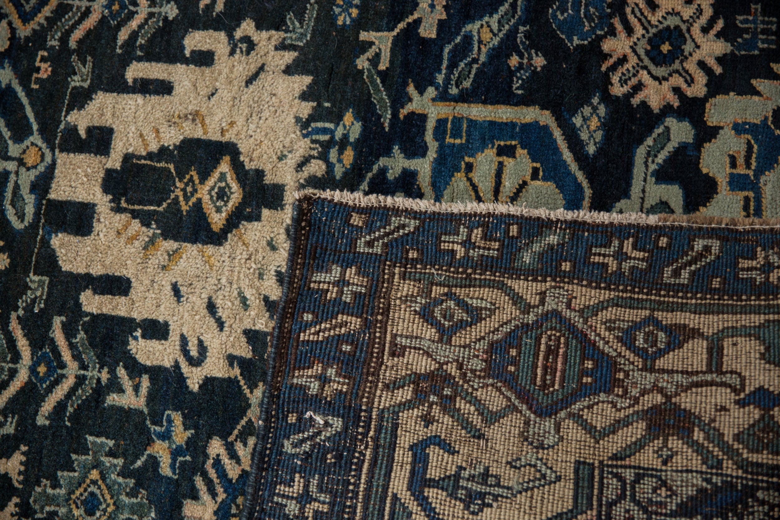4.5x5 Vintage Bijar Square Rug by Old New House® - product image 9 for Resin Society