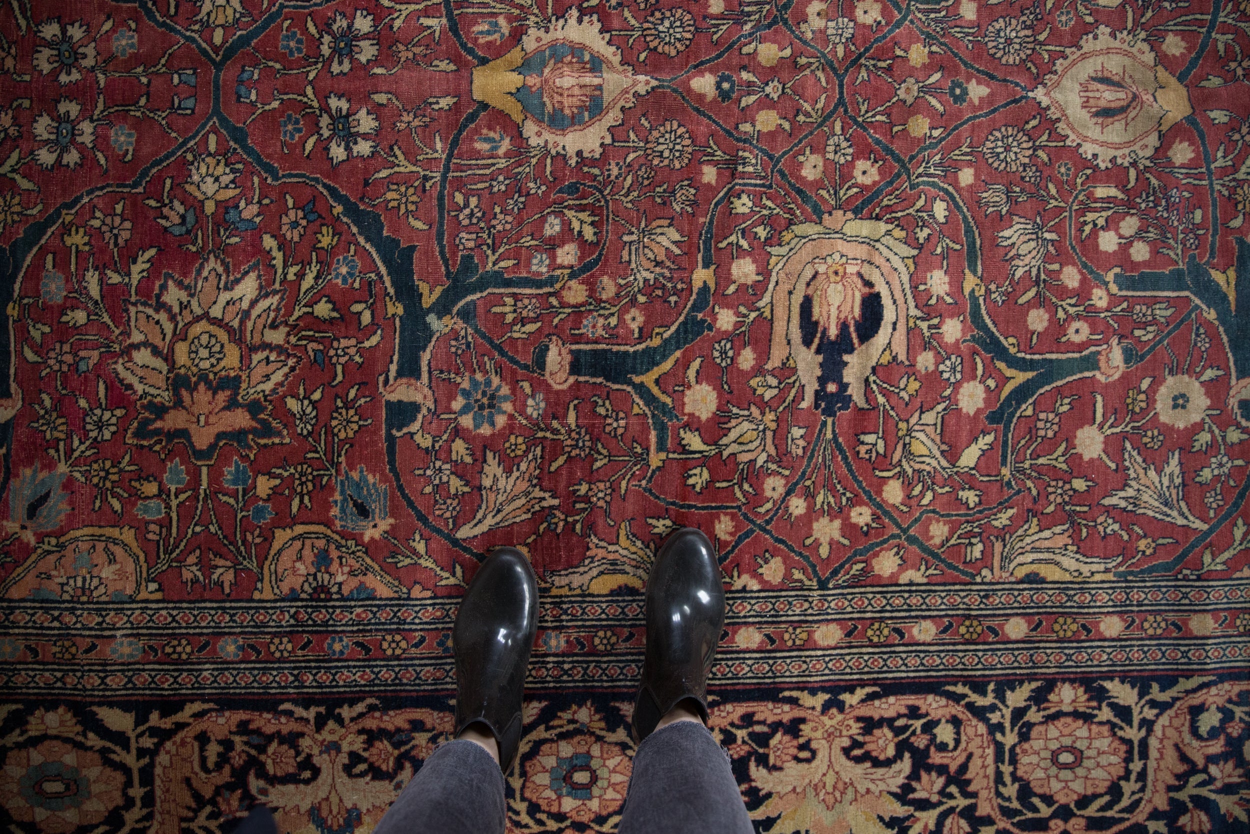 7x10.5 Antique Fine Tabriz Carpet by Old New House® - product image 2 for Resin Society