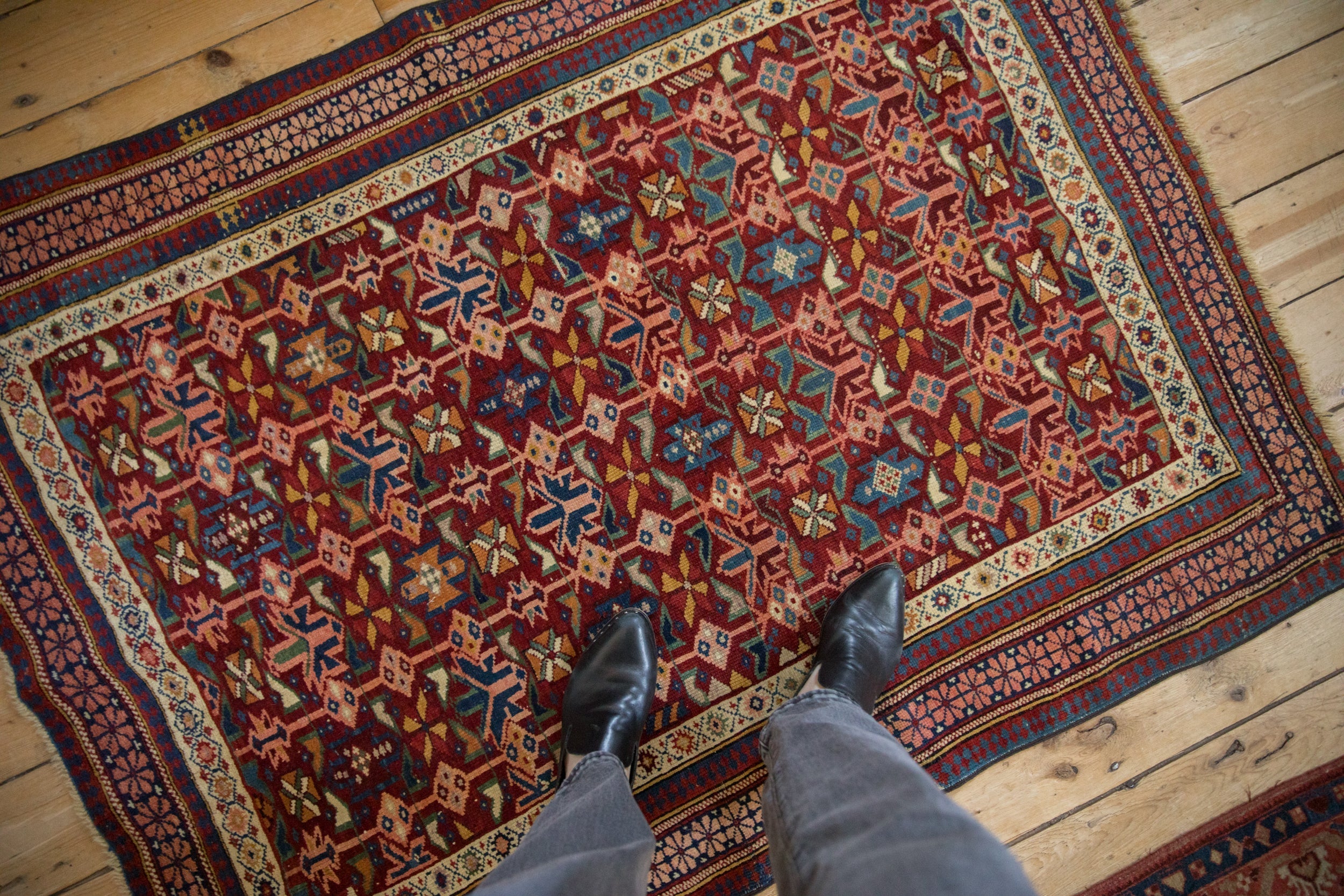 4x5 Antique Caucasian Square Rug by Old New House® - product image 2 for Resin Society