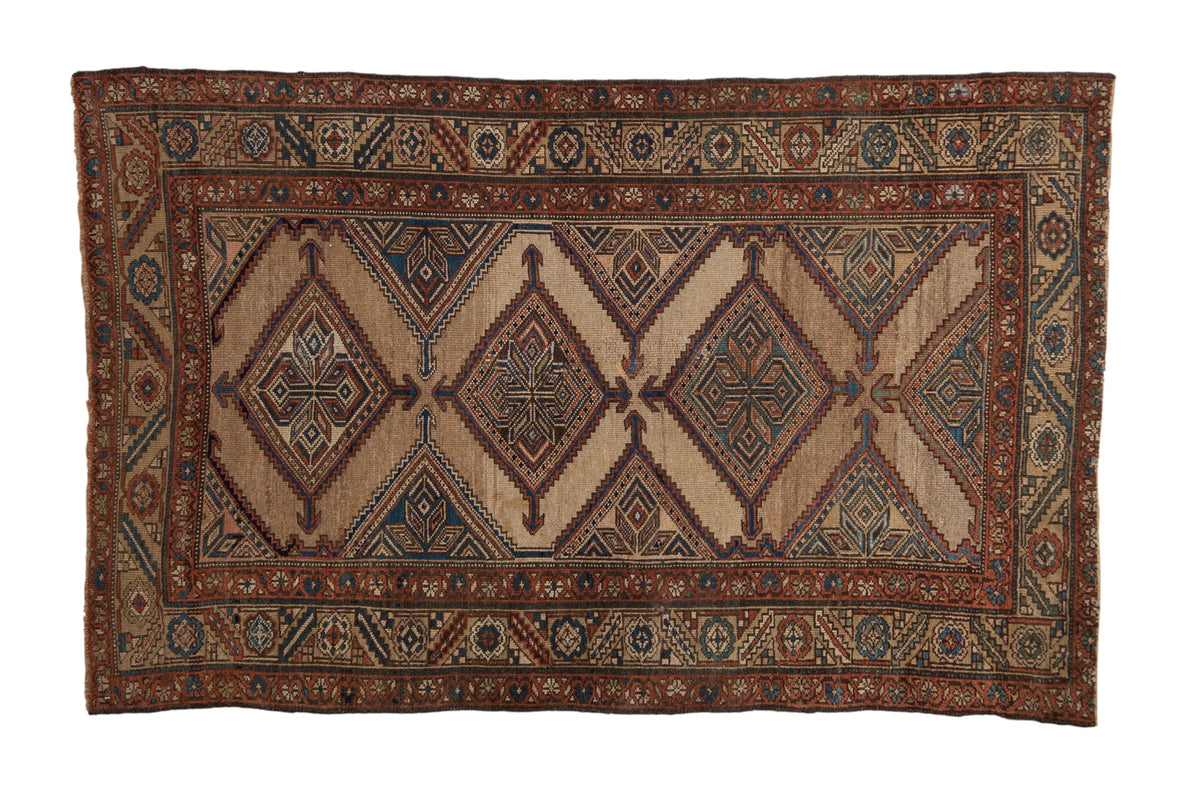 4x6.5 Antique Fine Kurd Rug by Old New House® - main product image for Resin Society