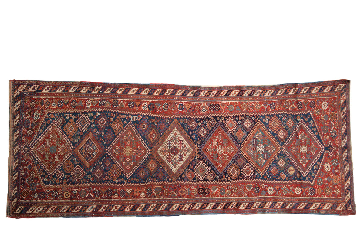 4.5x11 Antique Afshar Rug Runner by Old New House® - main product image for Resin Society