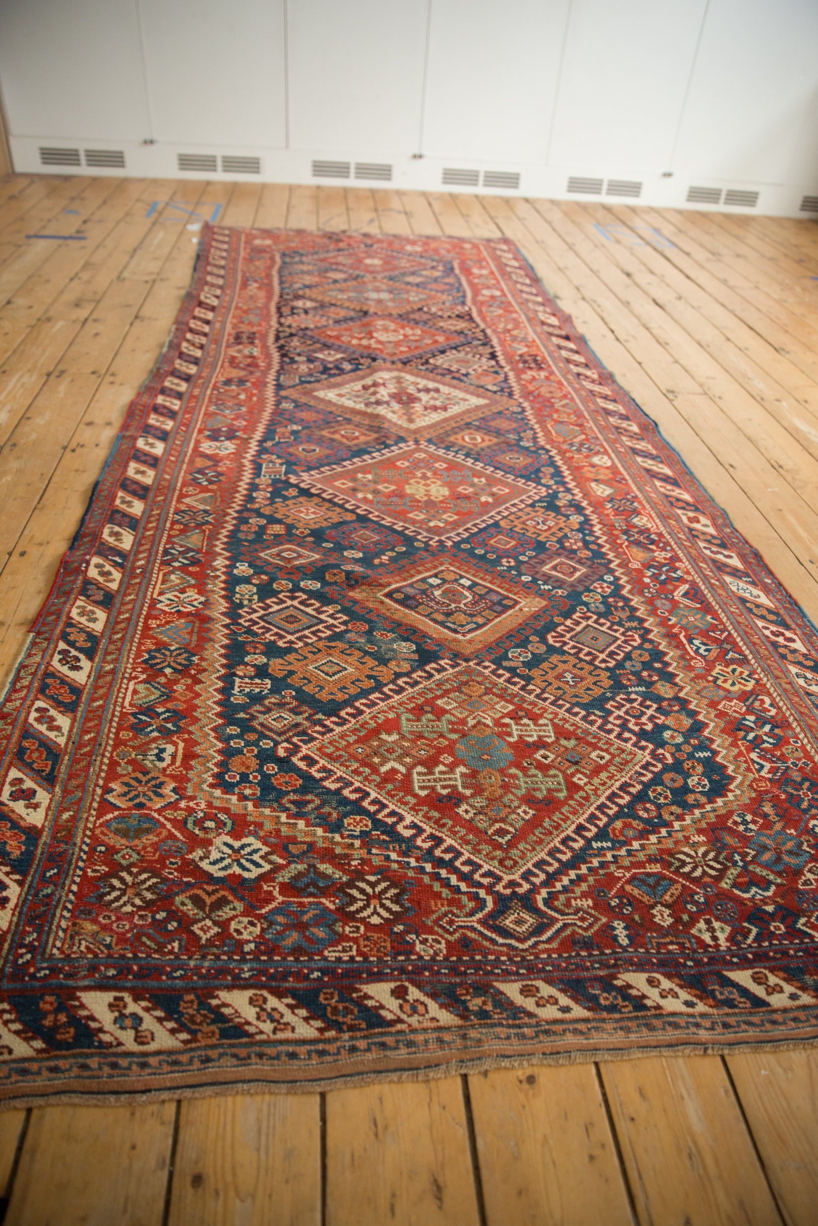 4.5x11 Antique Afshar Rug Runner by Old New House® - product image 3 for Resin Society