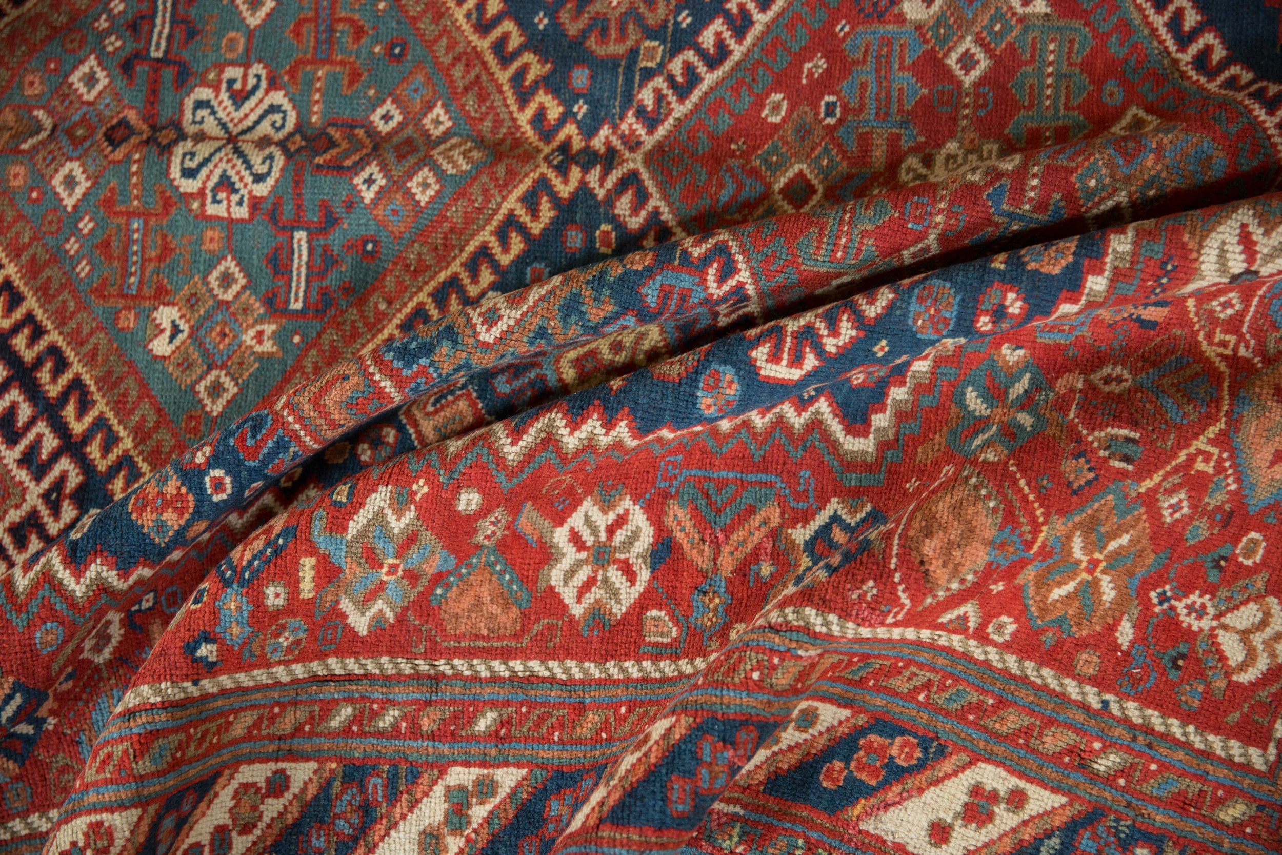 4.5x11 Antique Afshar Rug Runner by Old New House® - product image 9 for Resin Society