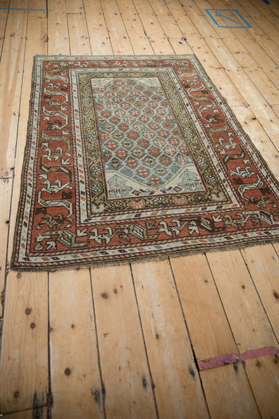 4x5 Vintage Distressed Kurd Square Rug by Old New House® - product image 7 for Resin Society