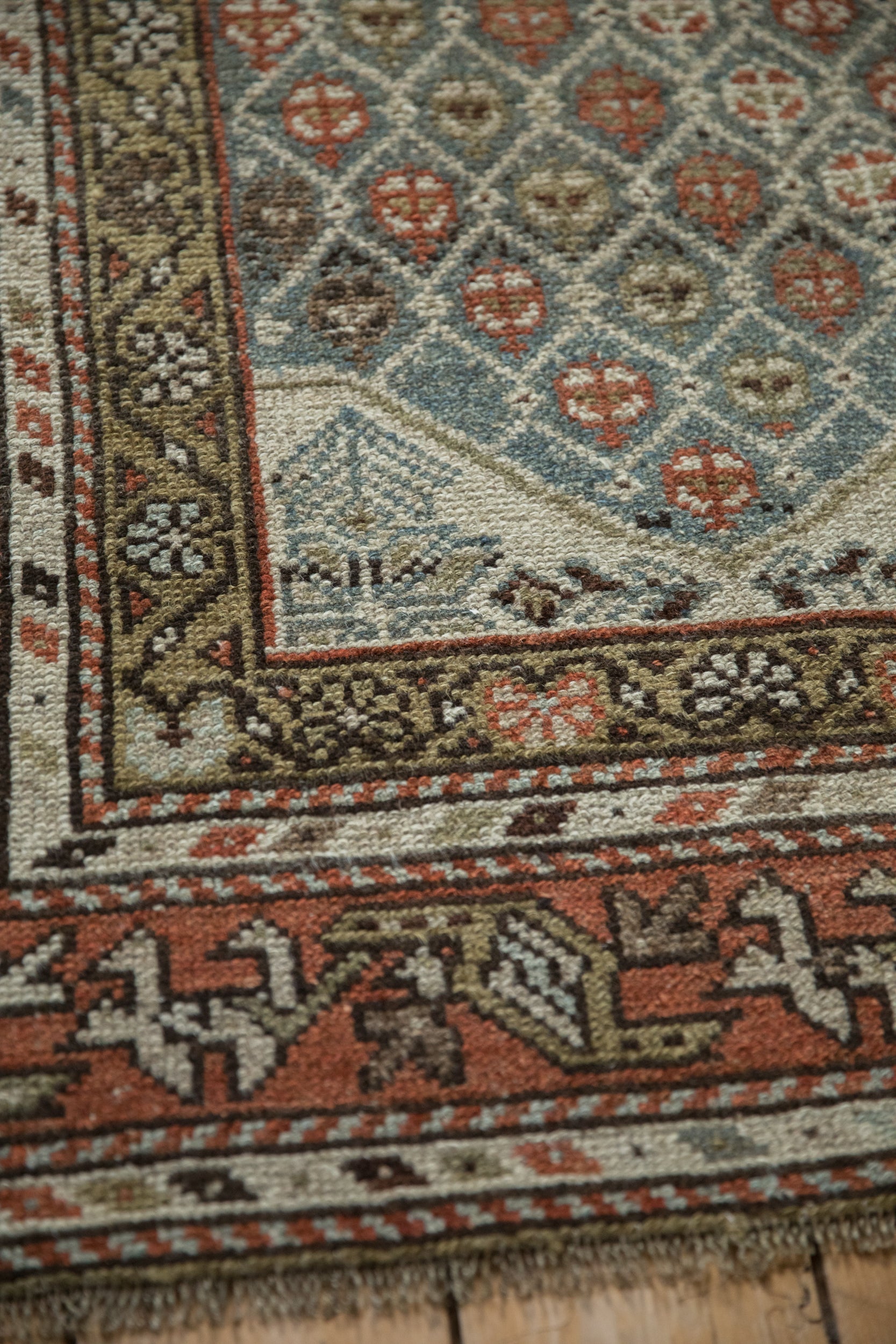 4x5 Vintage Distressed Kurd Square Rug by Old New House® - product image 8 for Resin Society