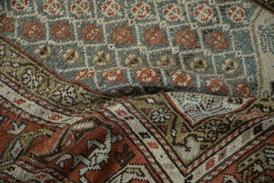 4x5 Vintage Distressed Kurd Square Rug by Old New House® - product image 9 for Resin Society