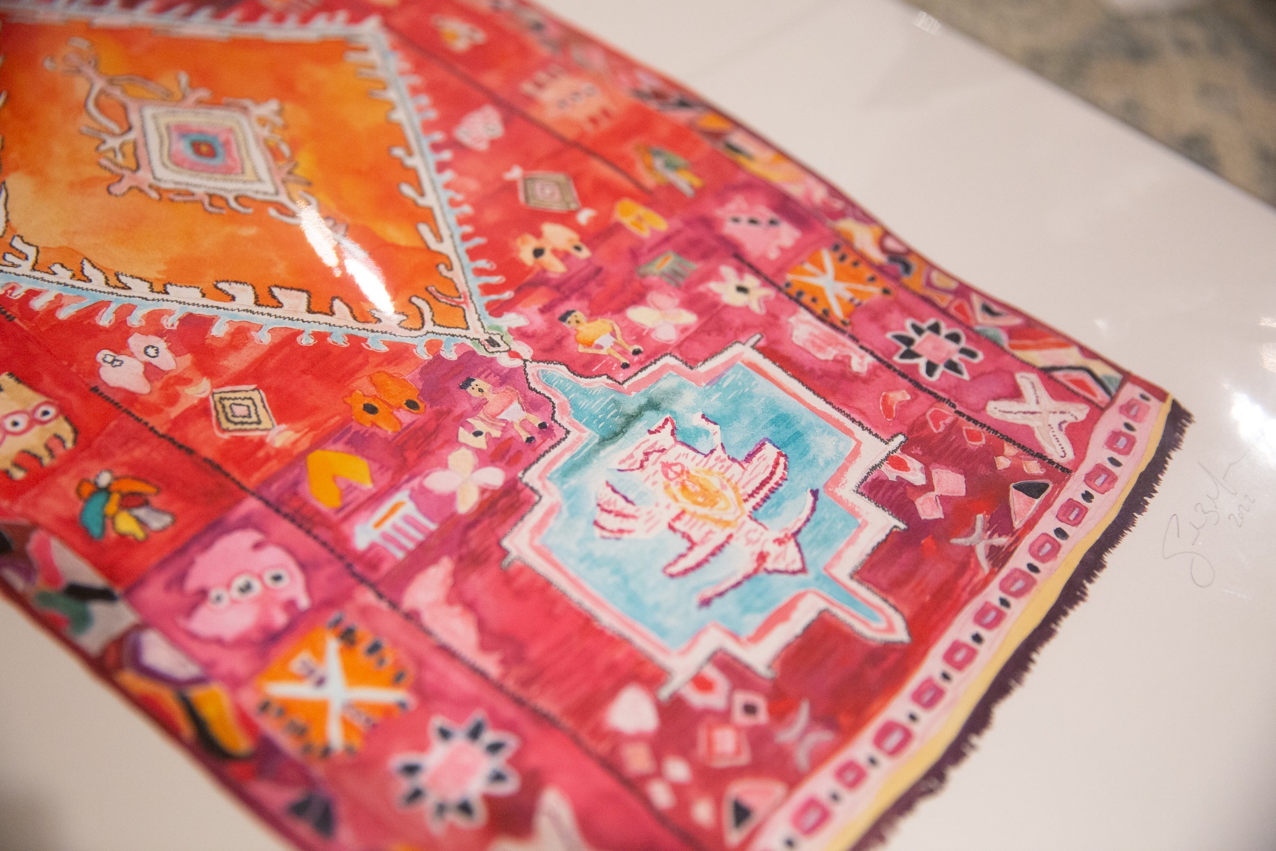 Sarah Martinez Vintage Rug Limited Edition Print