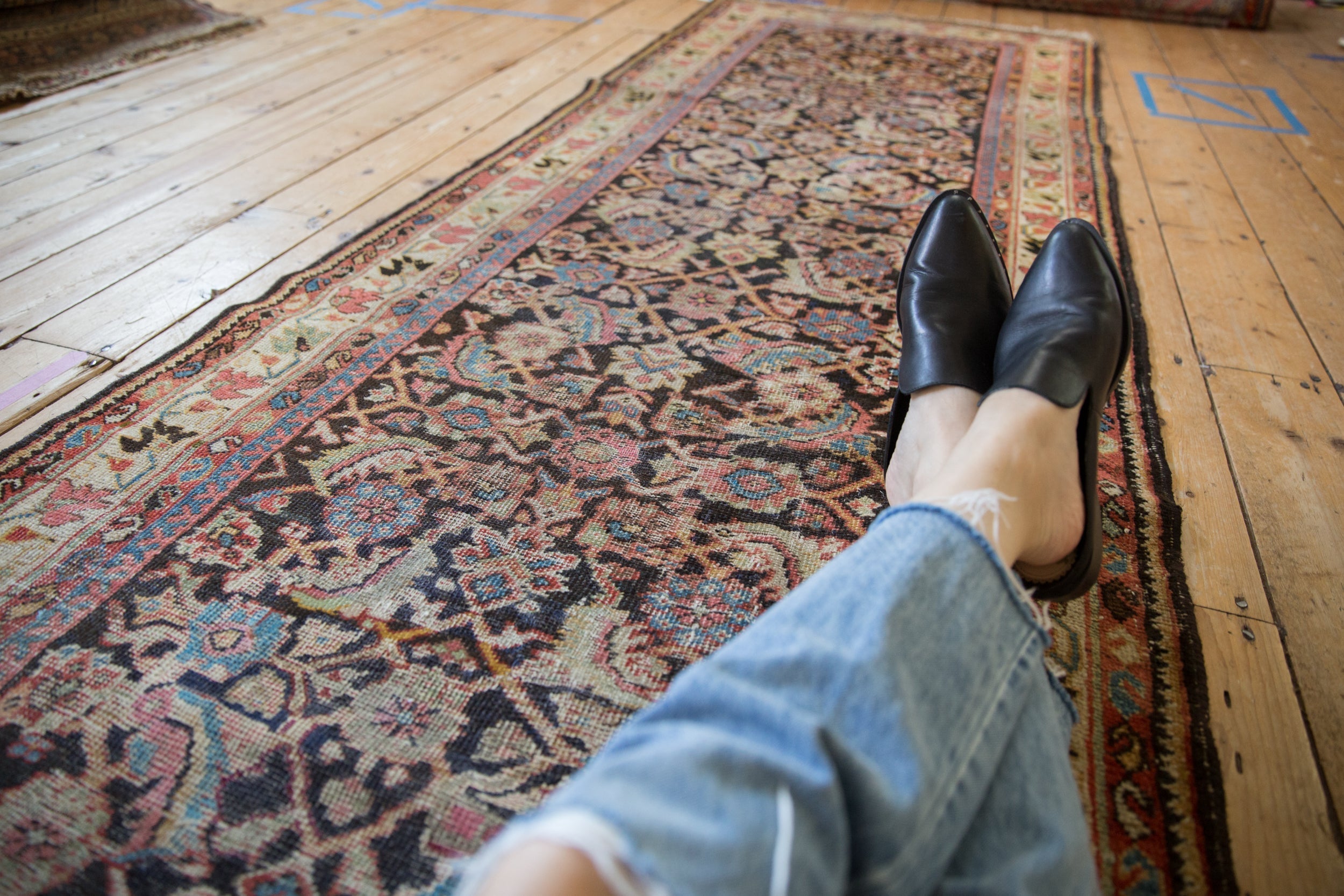 3.5x13 Vintage Mahal Rug Runner by Old New House® - product image 2 for Resin Society