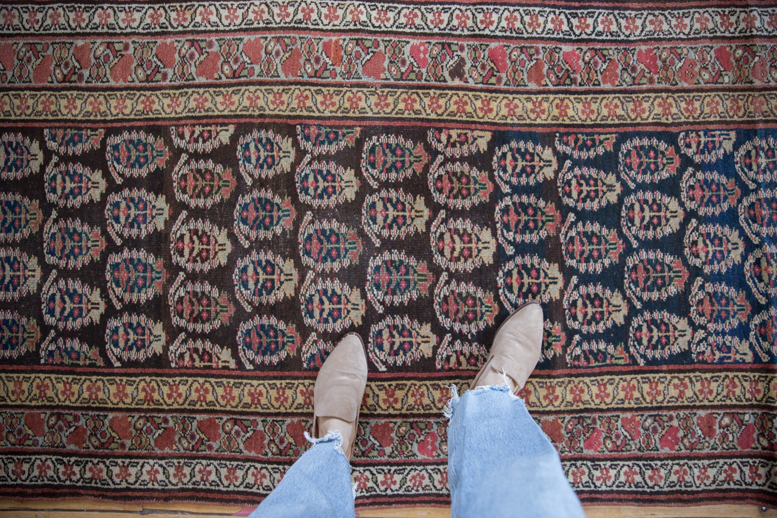 3.5x10 Antique Kurdish Rug Runner by Old New House® - product image 2 for Resin Society
