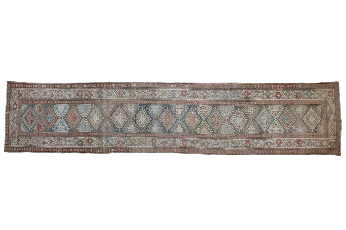 3.5x15.5 Vintage Distressed Hamadan Rug Runner by Old New House® - main product image for Resin Society