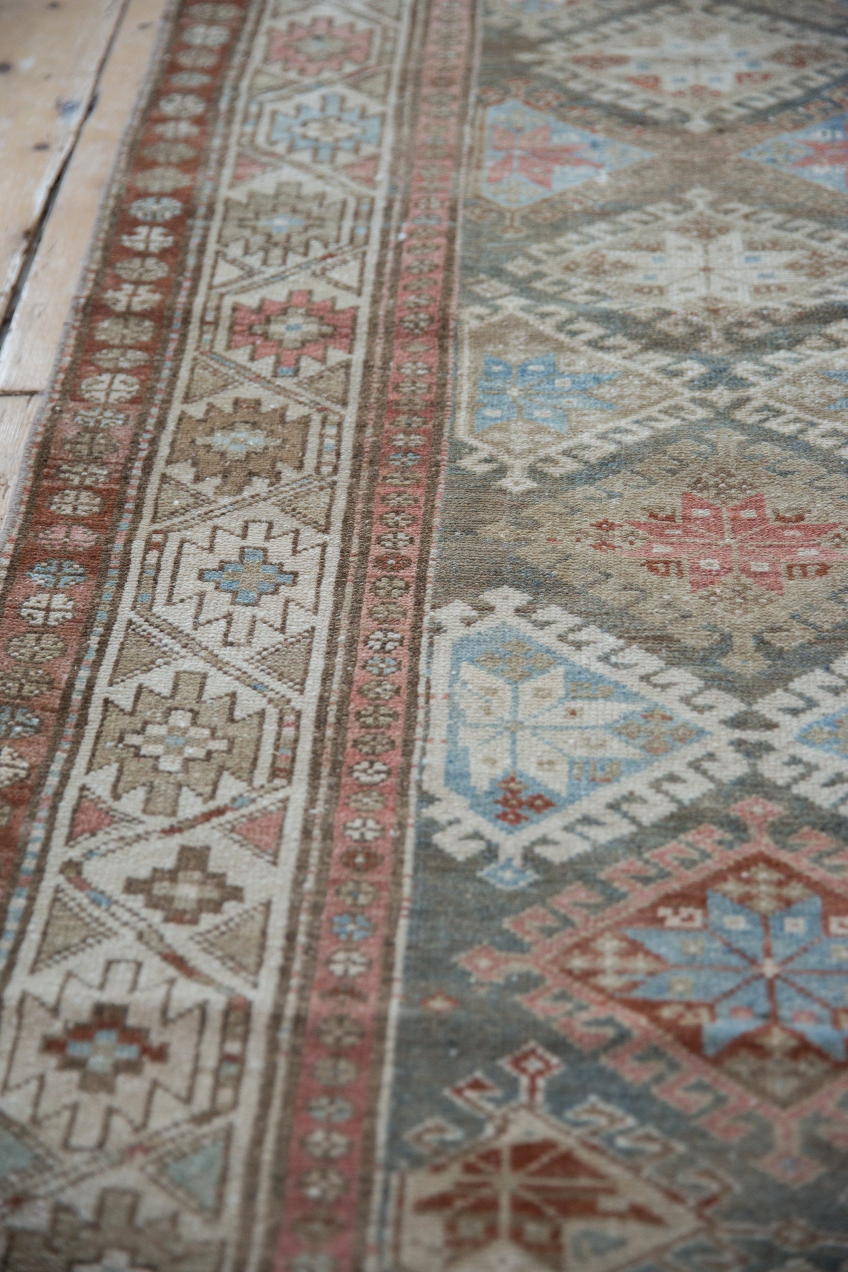 3.5x15.5 Vintage Distressed Hamadan Rug Runner by Old New House® - product image 7 for Resin Society