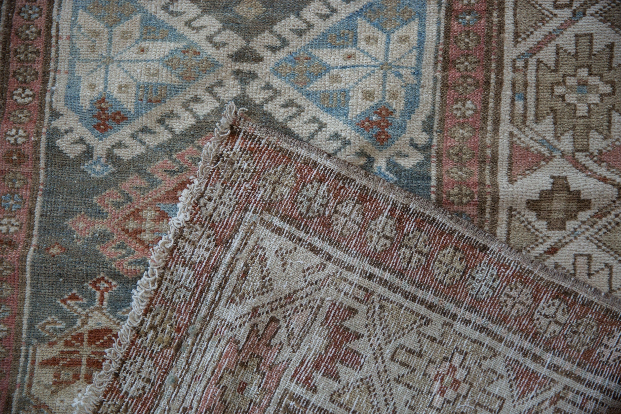3.5x15.5 Vintage Distressed Hamadan Rug Runner by Old New House® - product image 11 for Resin Society