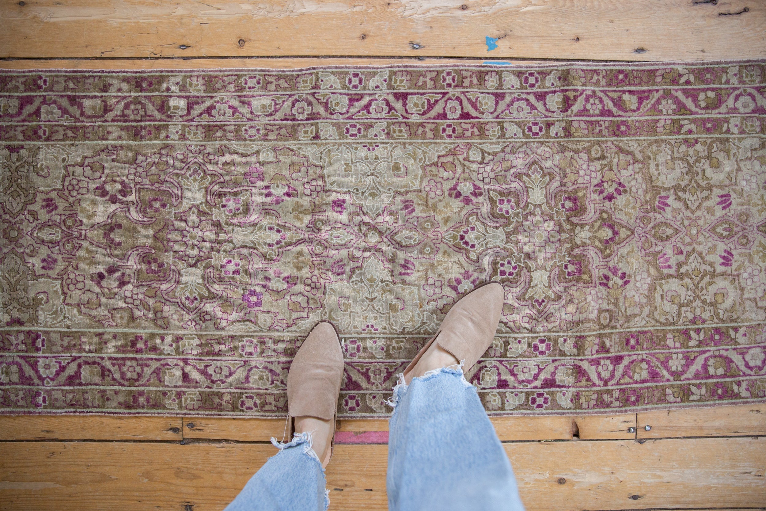 2x11 Vintage Distressed Yezd Rug Runner by Old New House® - product image 2 for Resin Society