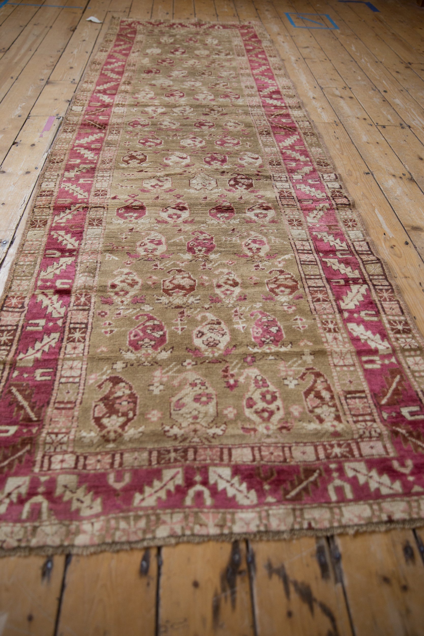 3.5x10 Vintage Distressed Karabagh Rug Runner by Old New House® - product image 5 for Resin Society