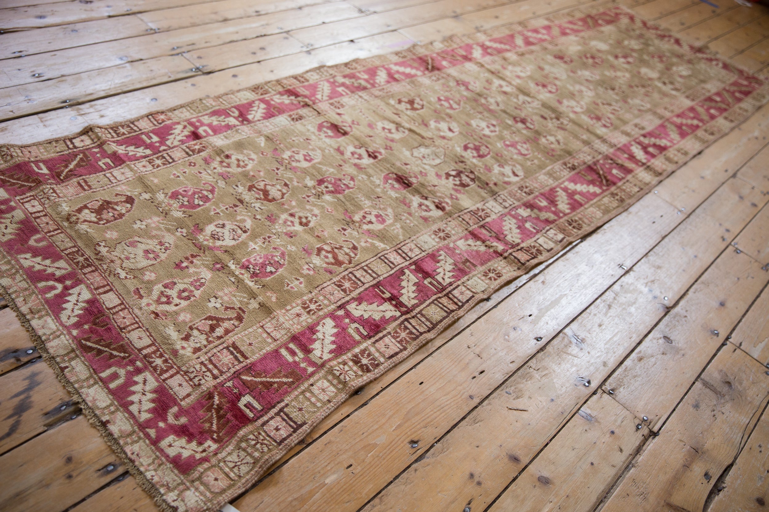 3.5x10 Vintage Distressed Karabagh Rug Runner by Old New House® - product image 10 for Resin Society