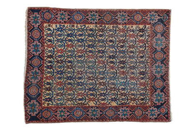 3.5x4.5 Antique Afshar Square Rug by Old New House® - main product image for Resin Society