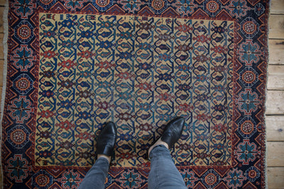 3.5x4.5 Antique Afshar Square Rug by Old New House® - product image 2 for Resin Society