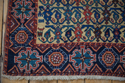 3.5x4.5 Antique Afshar Square Rug by Old New House® - product image 7 for Resin Society