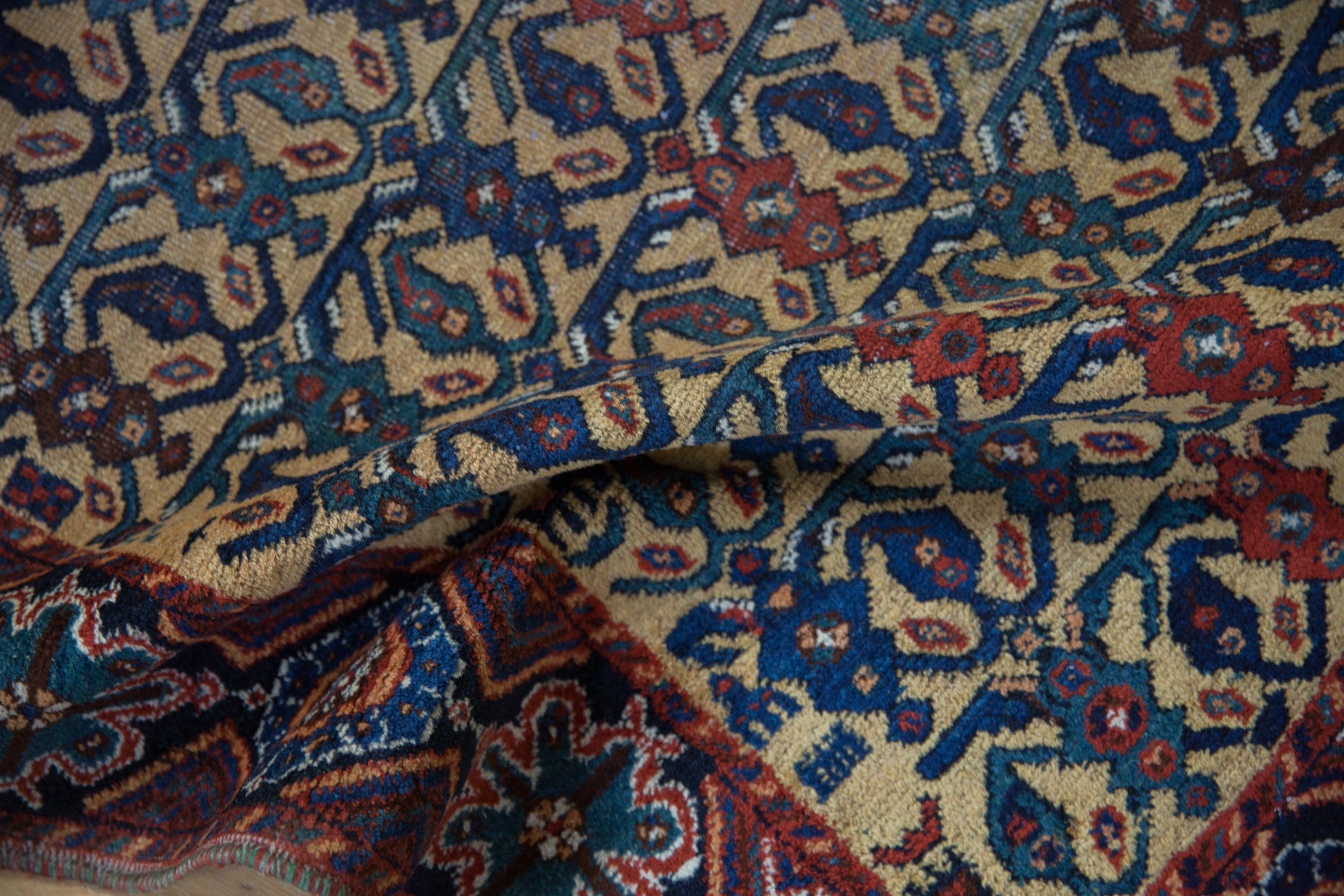 3.5x4.5 Antique Afshar Square Rug by Old New House® - product image 8 for Resin Society