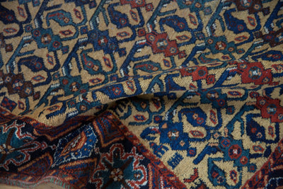 3.5x4.5 Antique Afshar Square Rug by Old New House® - product image 8 for Resin Society