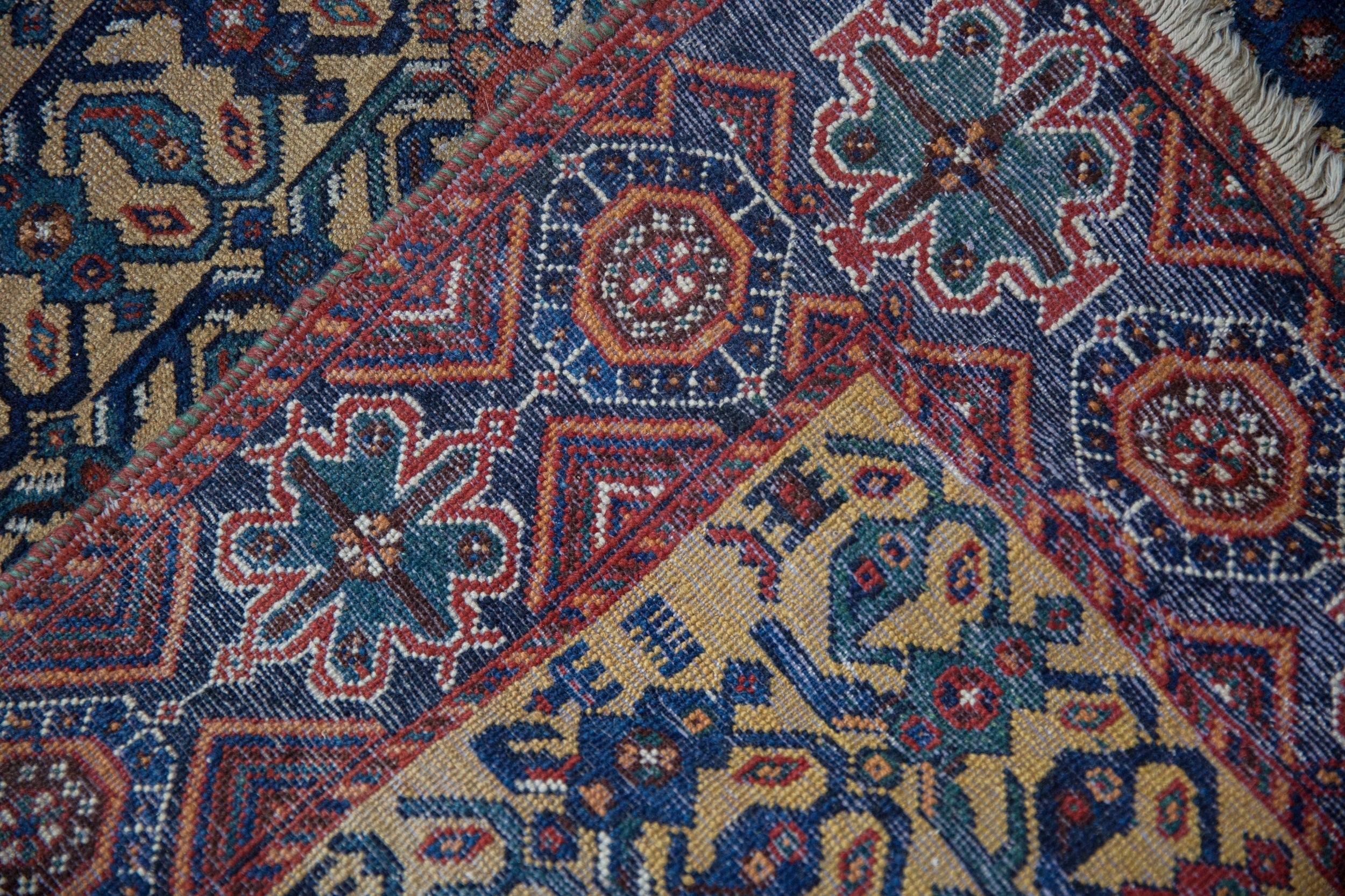 3.5x4.5 Antique Afshar Square Rug by Old New House® - product image 9 for Resin Society