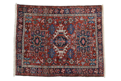 3.5x4.5 Vintage Karaja Square Rug by Old New House® - main product image for Resin Society
