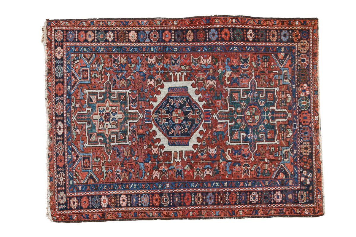 3.5x4.5 Vintage Karaja Square Rug by Old New House® - main product image for Resin Society