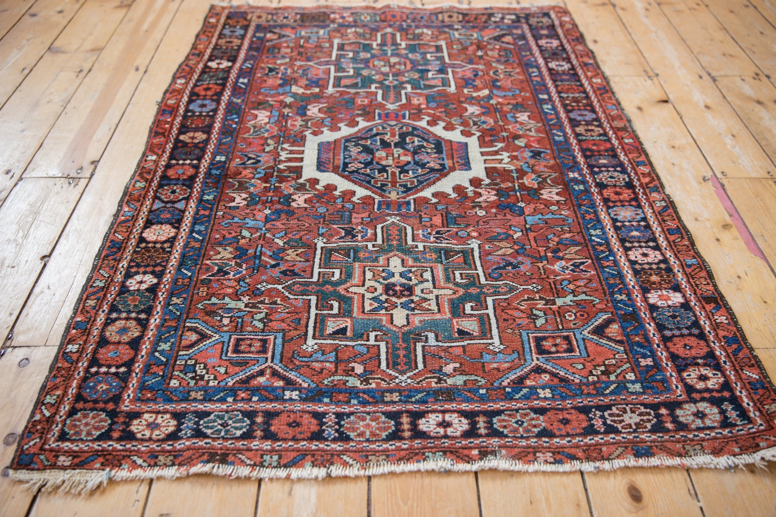 3.5x4.5 Vintage Karaja Square Rug by Old New House® - product image 4 for Resin Society