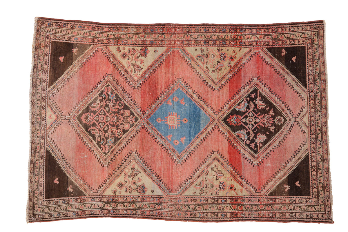 4x6.5 Vintage Fine Distressed Malayer Rug by Old New House® - main product image for Resin Society