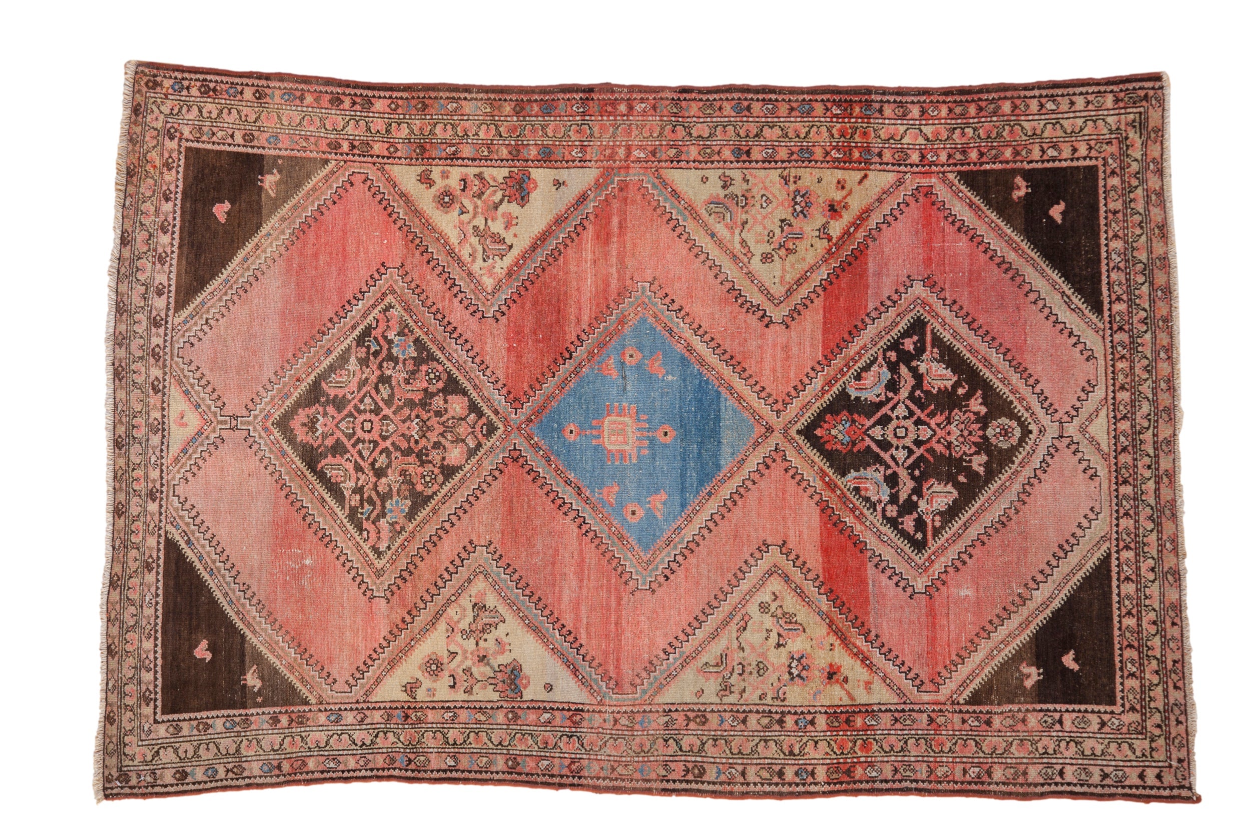 4x6.5 Vintage Fine Distressed Malayer Rug by Old New House® - main product image for Resin Society