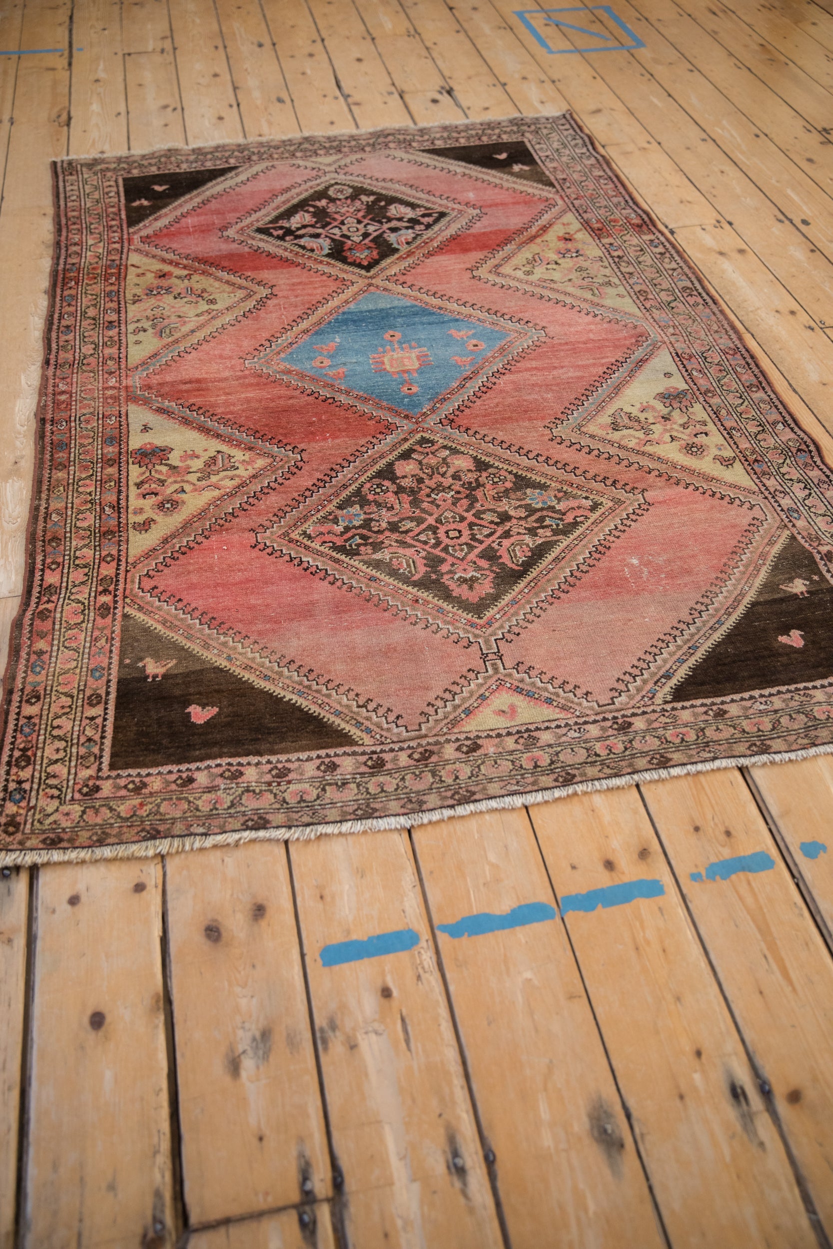 4x6.5 Vintage Fine Distressed Malayer Rug by Old New House® - product image 9 for Resin Society