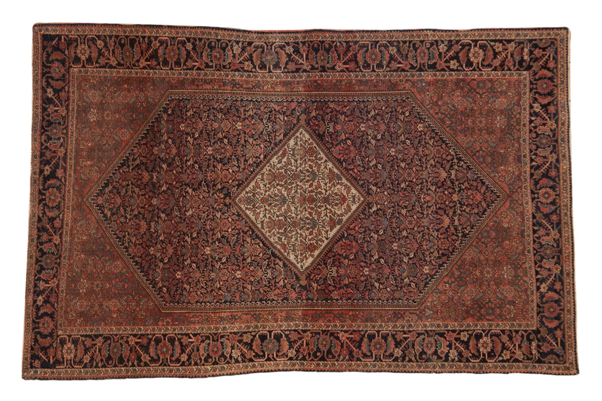 4x6.5 Antique Farahan Sarouk Rug by Old New House® - main product image for Resin Society