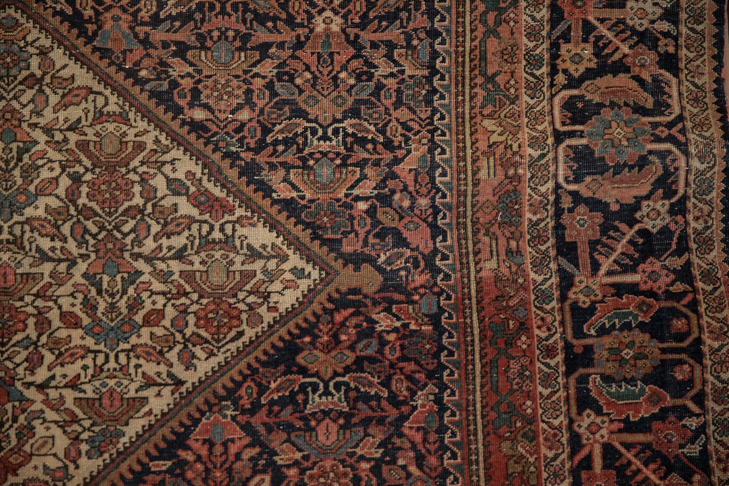 4x6.5 Antique Farahan Sarouk Rug by Old New House® - product image 6 for Resin Society