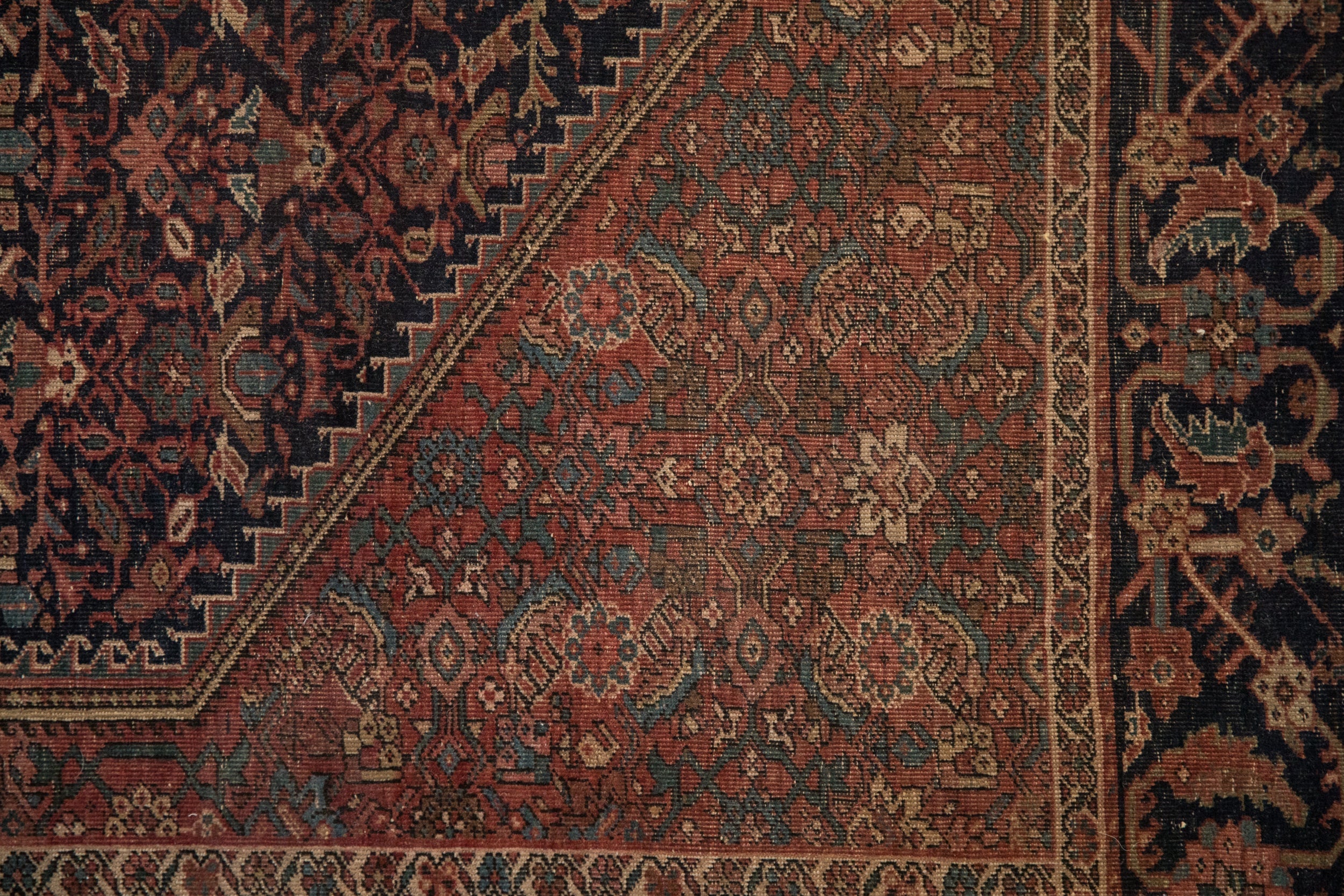 4x6.5 Antique Farahan Sarouk Rug by Old New House® - product image 8 for Resin Society