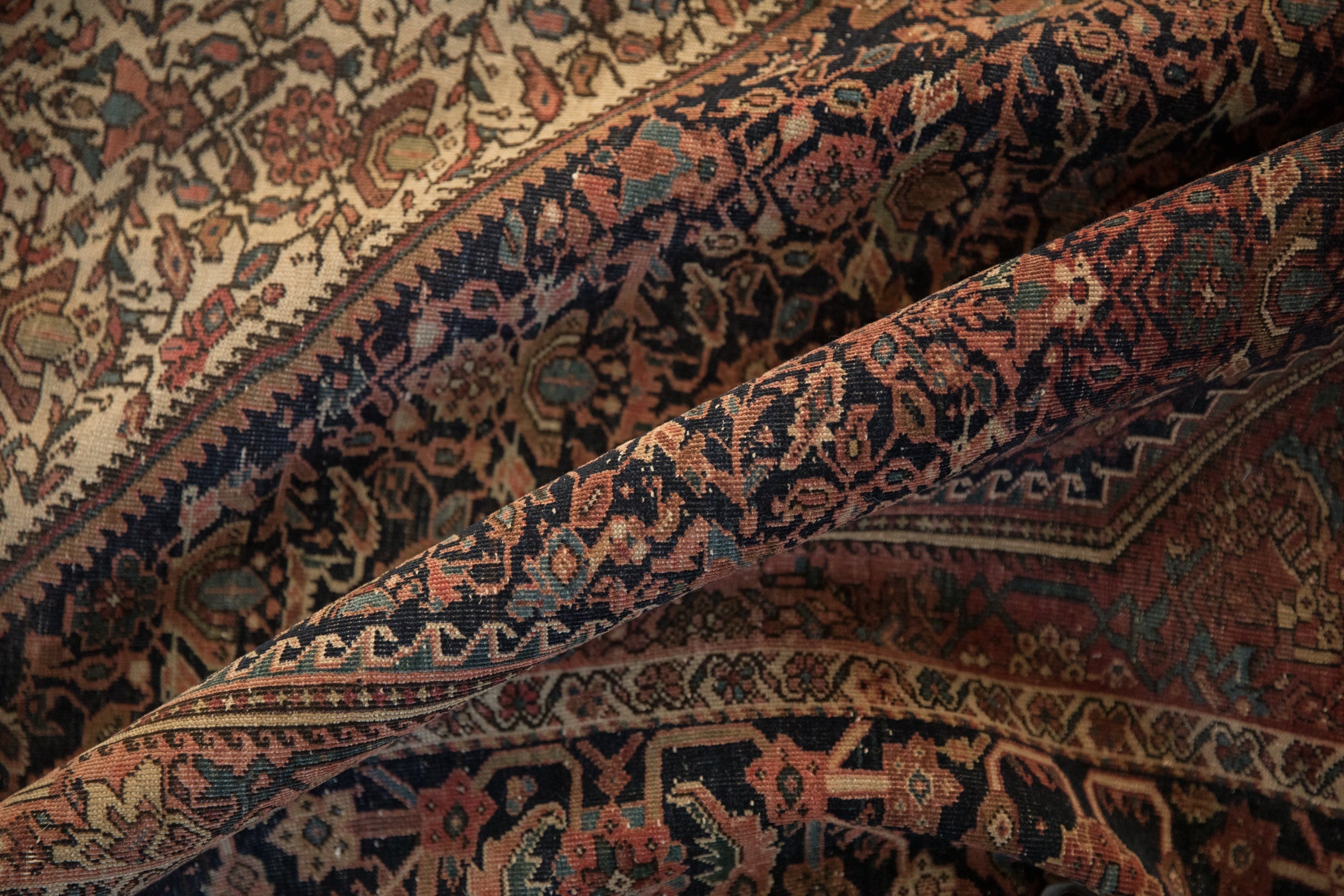 4x6.5 Antique Farahan Sarouk Rug by Old New House® - product image 9 for Resin Society