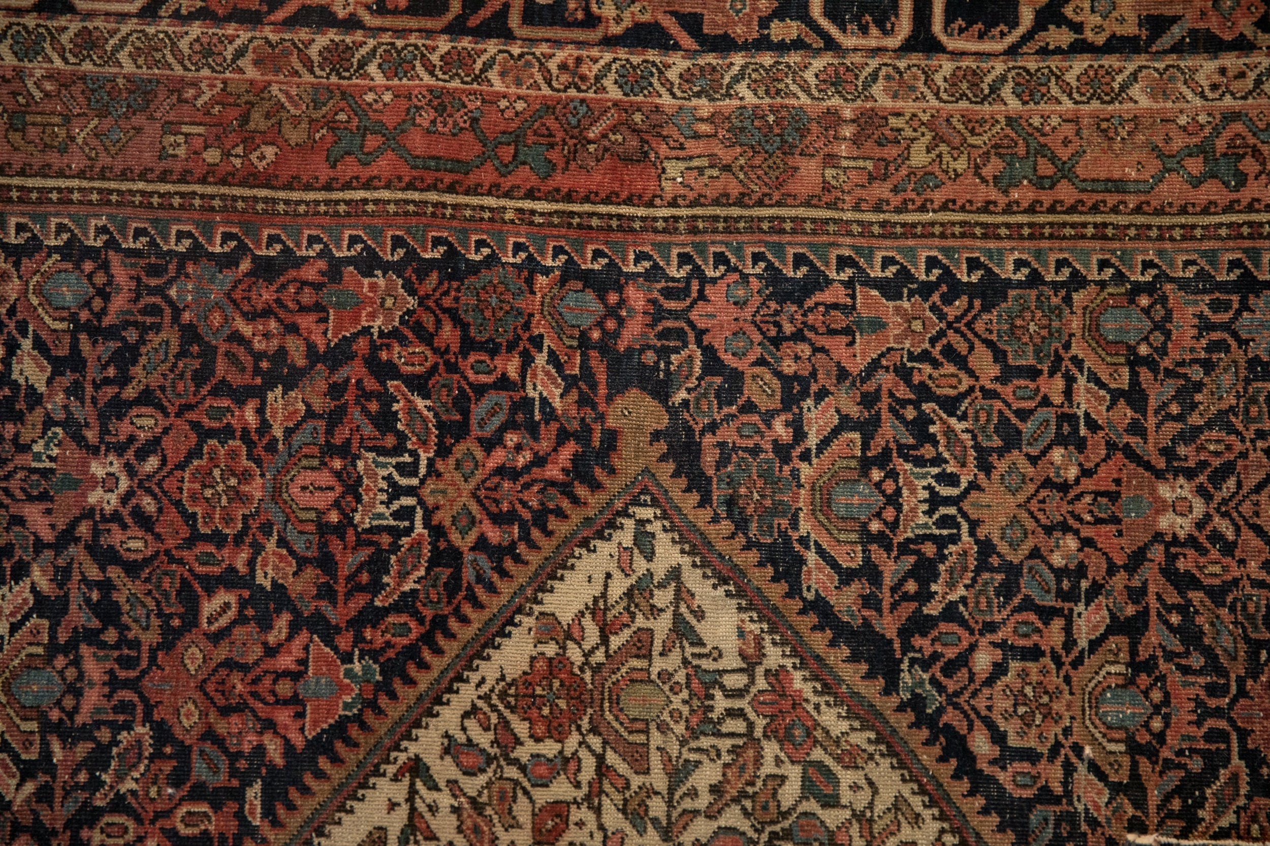 4x6.5 Antique Farahan Sarouk Rug by Old New House® - product image 11 for Resin Society