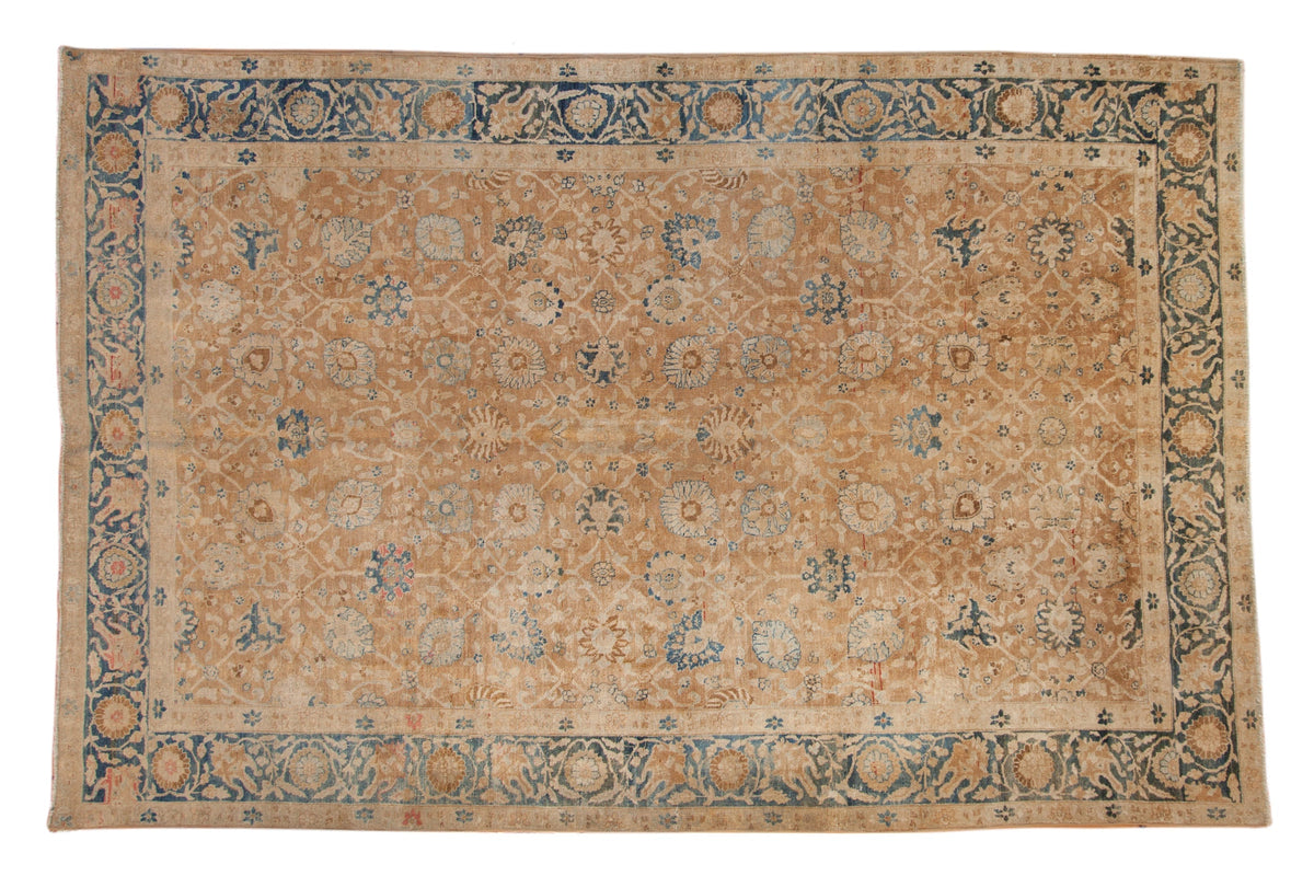 7x11 Antique Distressed Gold Wash Khoy Carpet by Old New House® - main product image for Resin Society