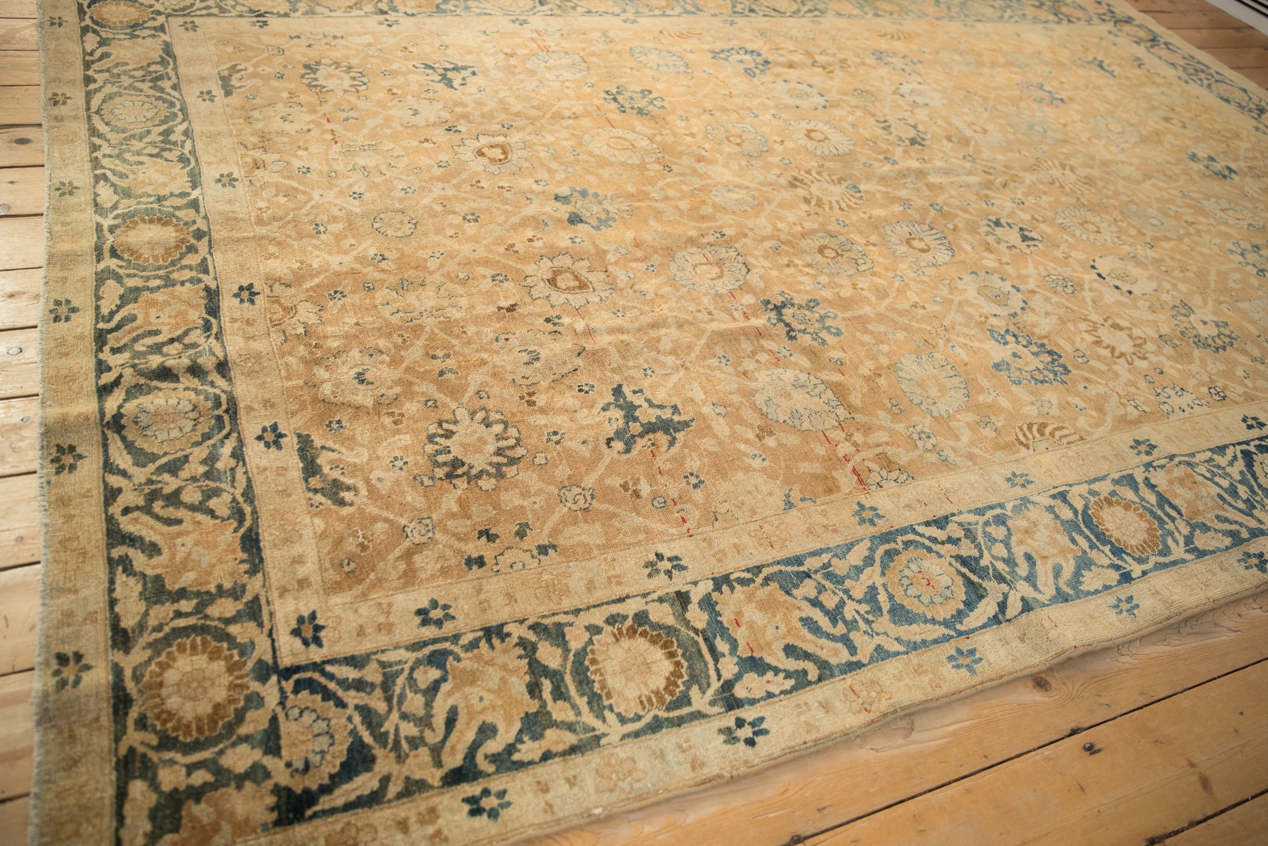 7x11 Antique Distressed Gold Wash Khoy Carpet by Old New House® - product image 6 for Resin Society