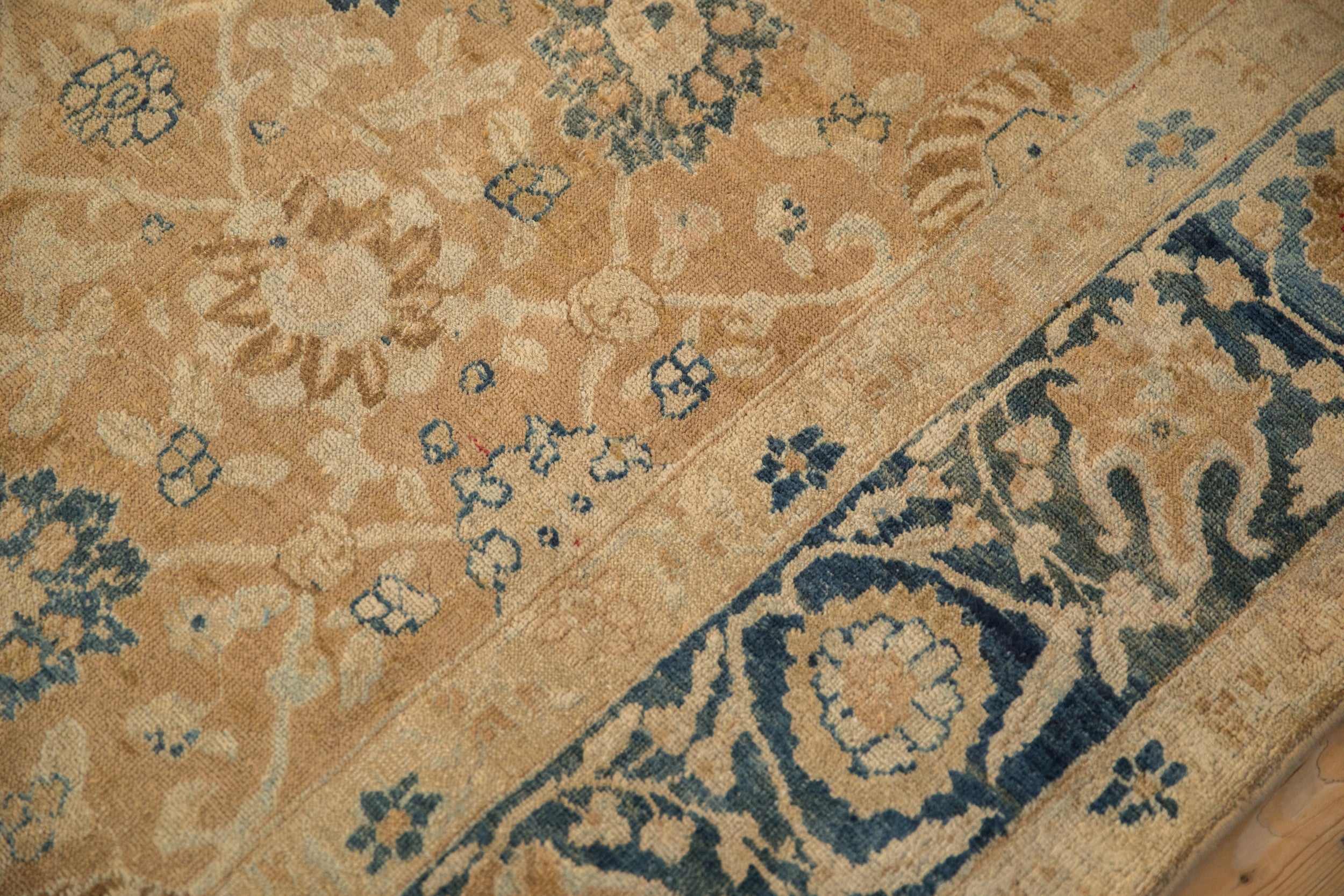 7x11 Antique Distressed Gold Wash Khoy Carpet by Old New House® - product image 7 for Resin Society