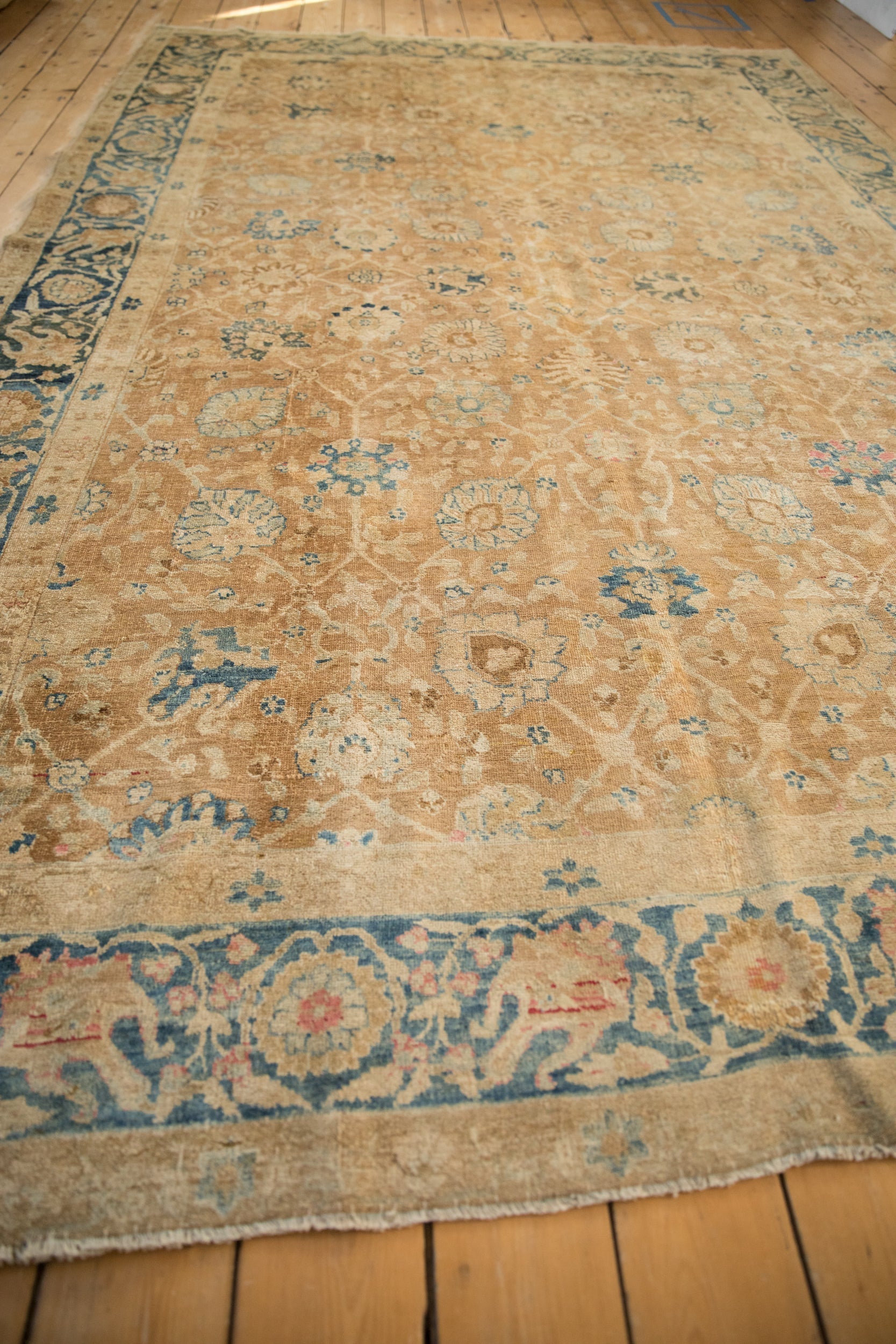 7x11 Antique Distressed Gold Wash Khoy Carpet by Old New House® - product image 9 for Resin Society