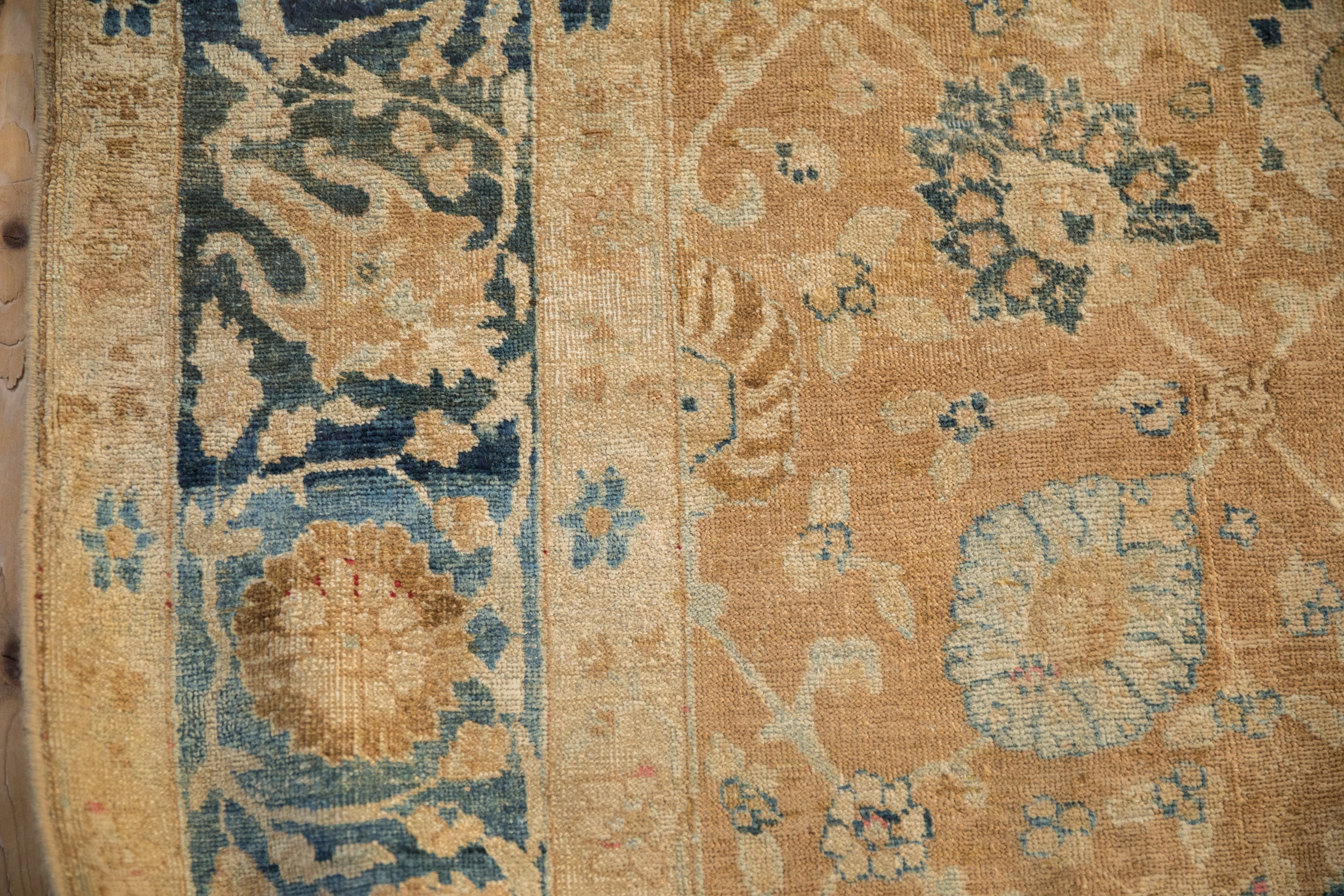 7x11 Antique Distressed Gold Wash Khoy Carpet by Old New House® - product image 10 for Resin Society