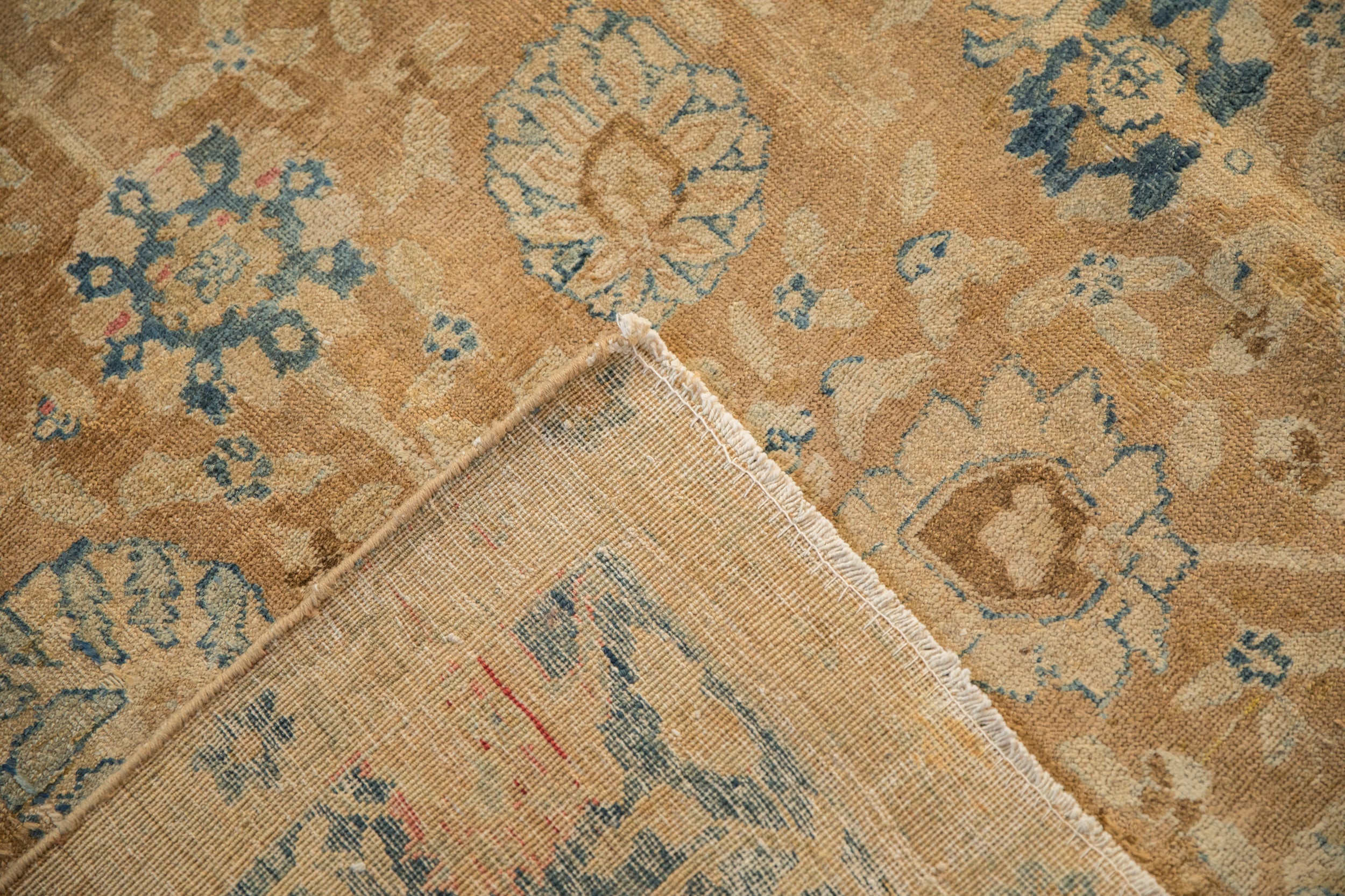 7x11 Antique Distressed Gold Wash Khoy Carpet by Old New House® - product image 12 for Resin Society