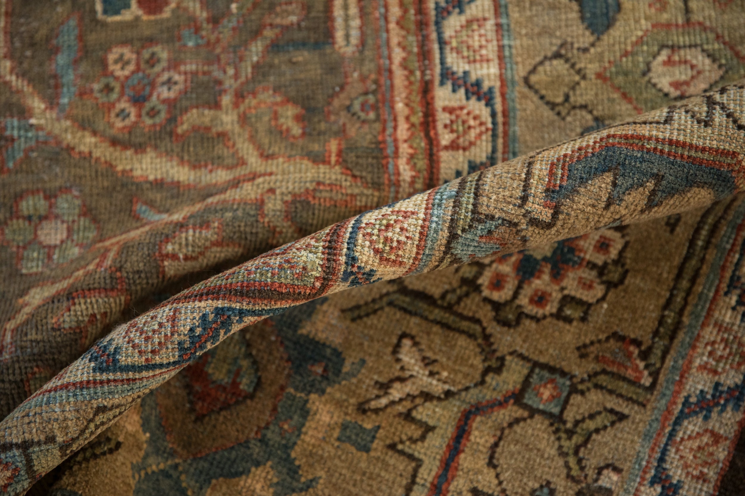 7x10.5 Vintage Distressed Mahal Carpet by Old New House® - product image 10 for Resin Society